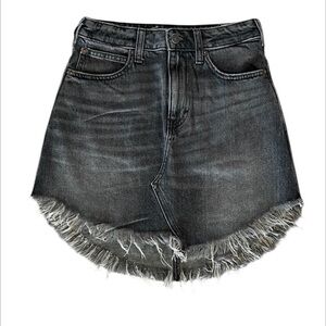 Free People Maverick jean denim skirt in black size 24